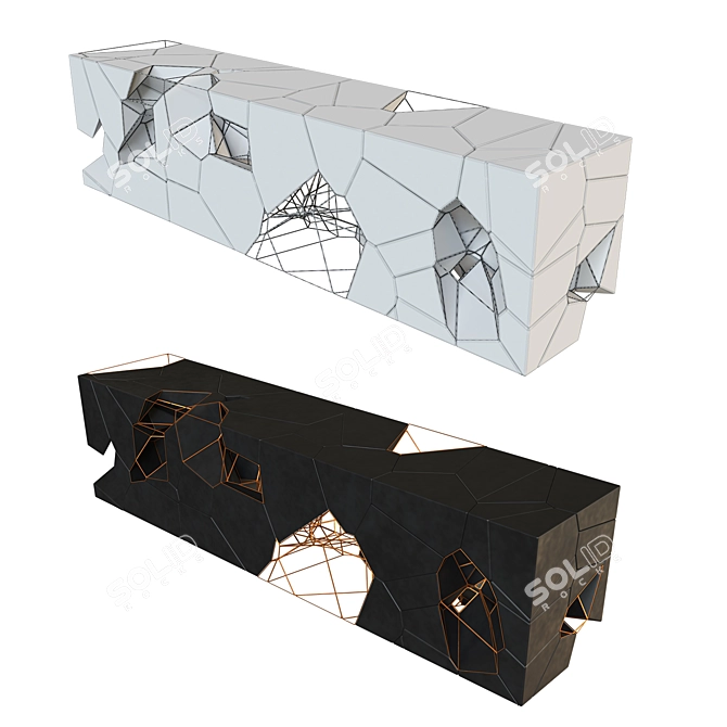 Voronoi Table Vol.1: V-Ray Edition 3D model image 3