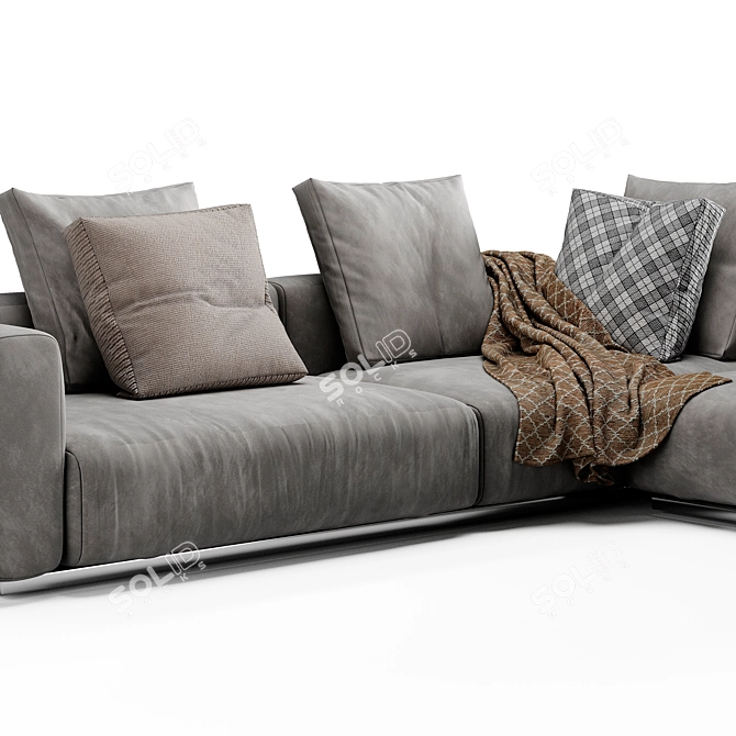 Modern Flexform Lario Sofa Design 3D model image 2