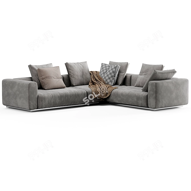 Modern Flexform Lario Sofa Design 3D model image 3