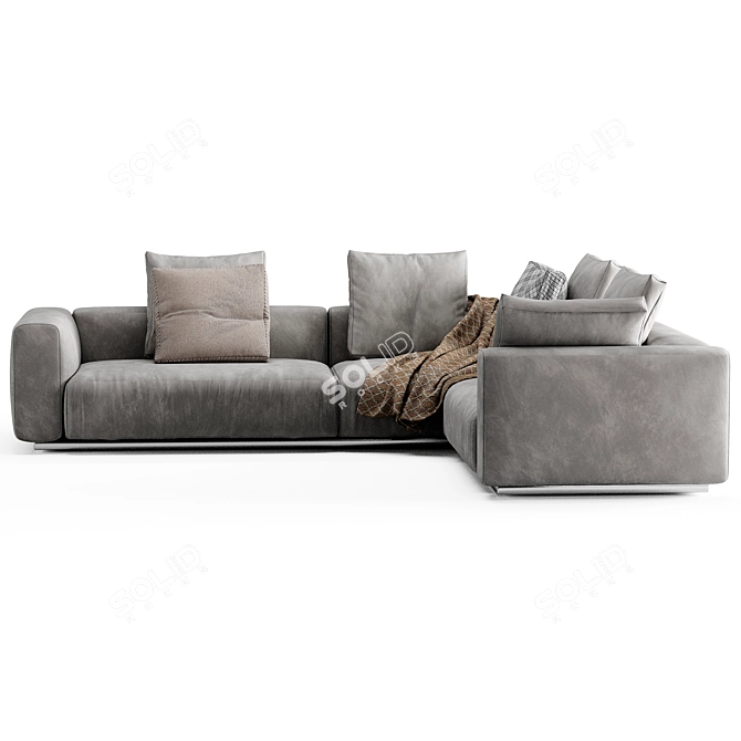 Modern Flexform Lario Sofa Design 3D model image 4