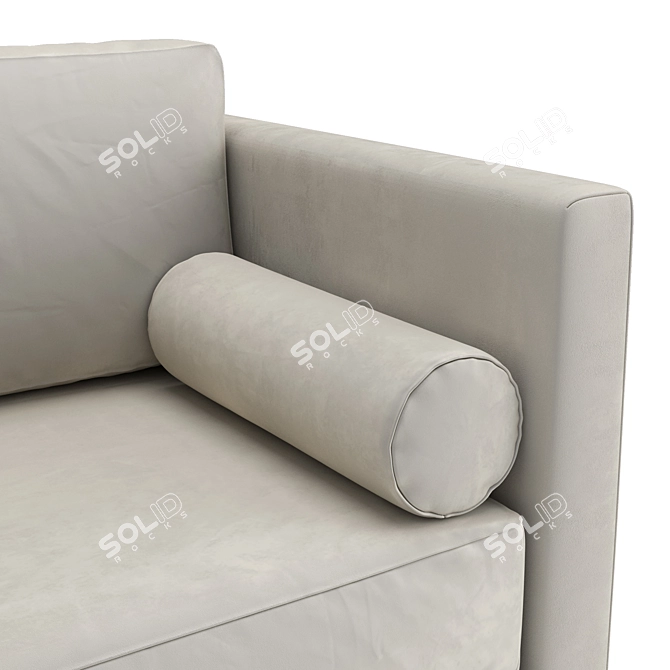 Convertible Armchair Steven 3D model image 4