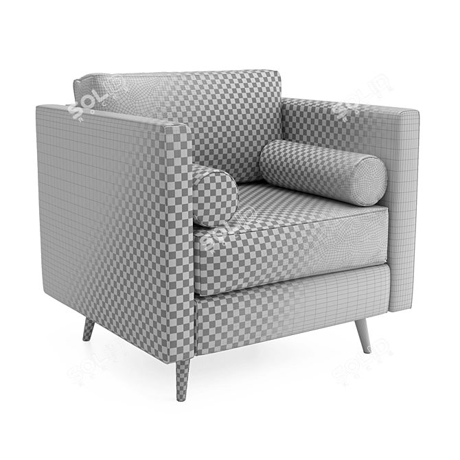 Convertible Armchair Steven 3D model image 5