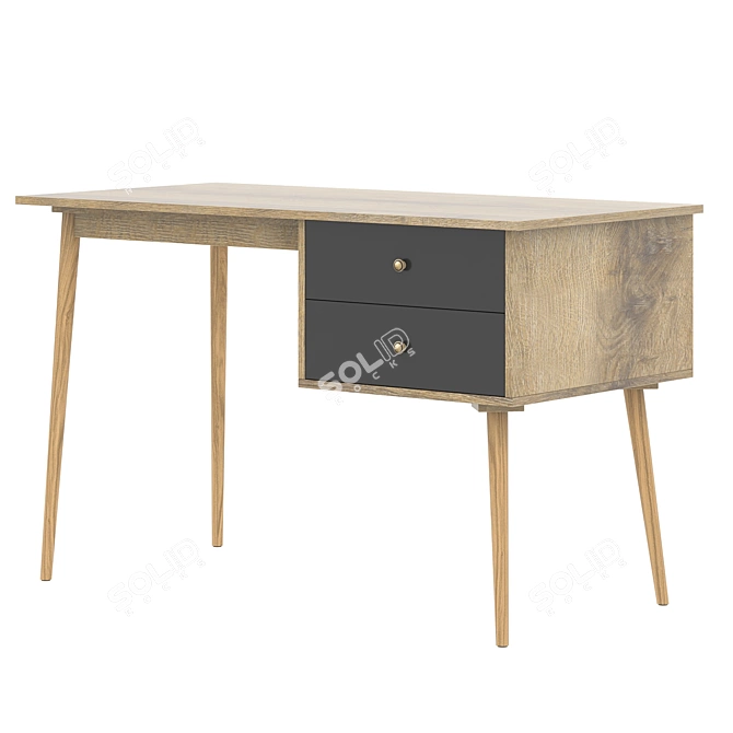 Modern Berber Work Table 3D model image 1