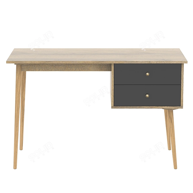 Modern Berber Work Table 3D model image 2