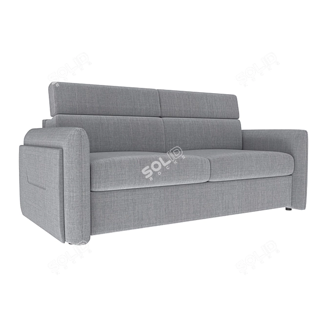 Arbus Arctic Blue Hogan Sofa 3D model image 1