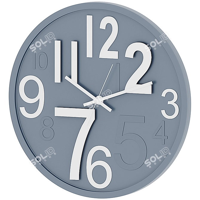 Decorative Wall Clock 30.5 cm 3D model image 1