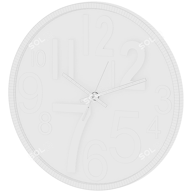 Decorative Wall Clock 30.5 cm 3D model image 2