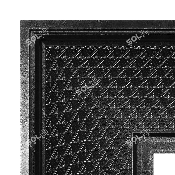 Cast Iron Fireplace Insert Kit 3D model image 6