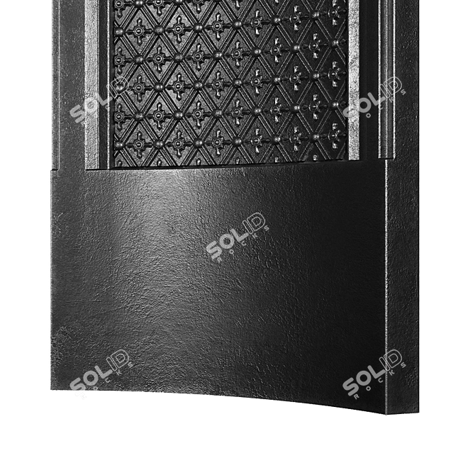 Cast Iron Fireplace Insert Kit 3D model image 7