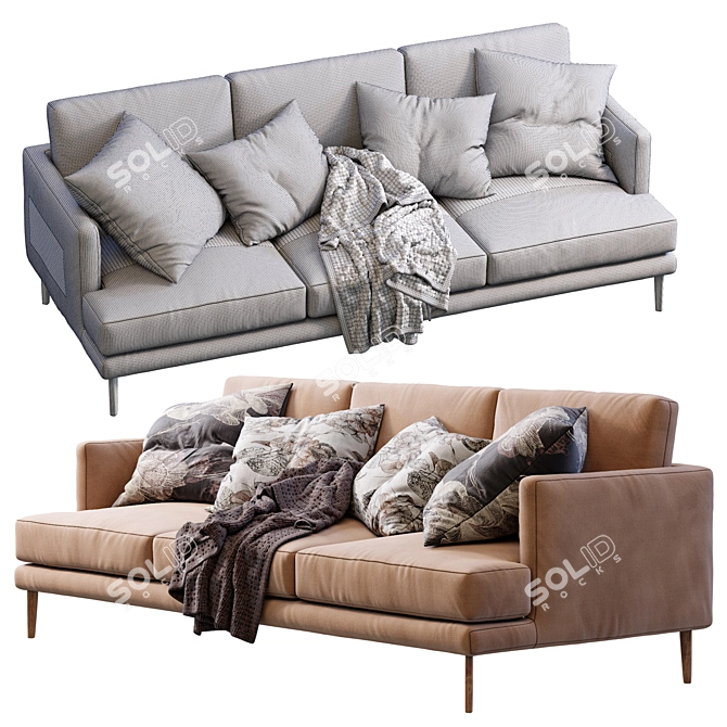 Bonaldo Paraiso Modern Sofa, 2013 3D model image 3