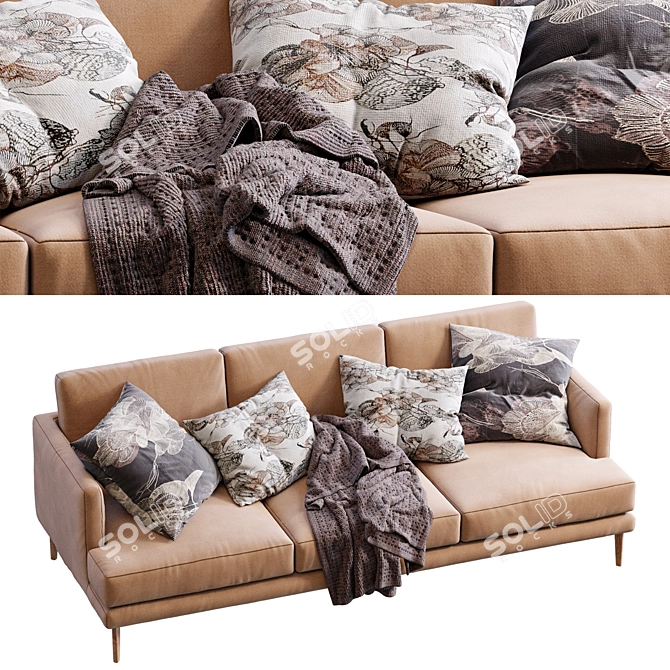 Bonaldo Paraiso Modern Sofa, 2013 3D model image 5