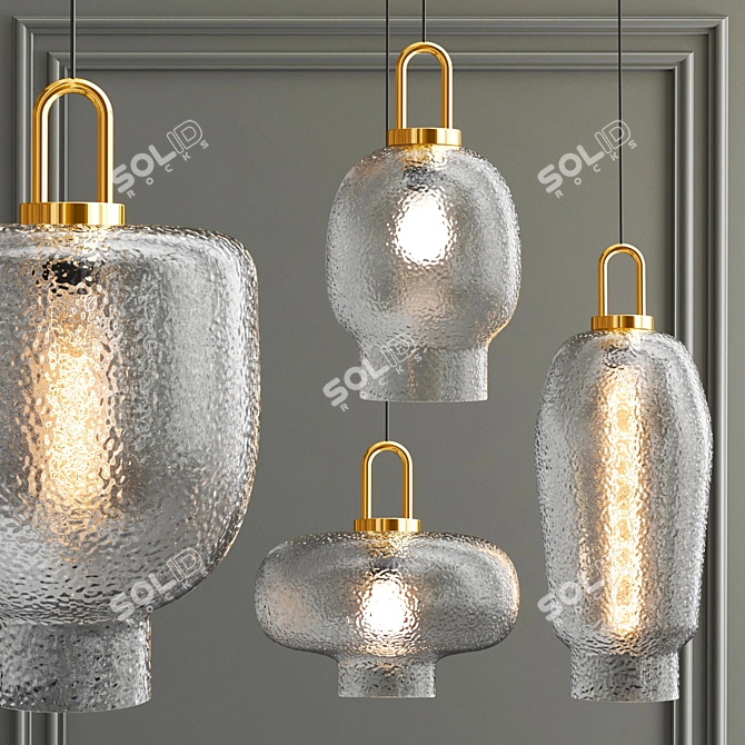 Elegant Liebe Pendant Lamp 3D model image 2