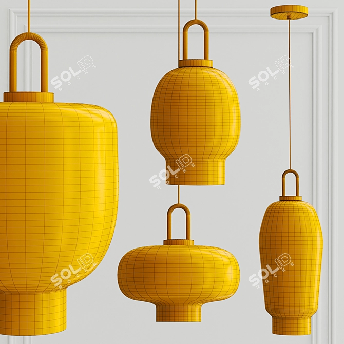 Elegant Liebe Pendant Lamp 3D model image 3