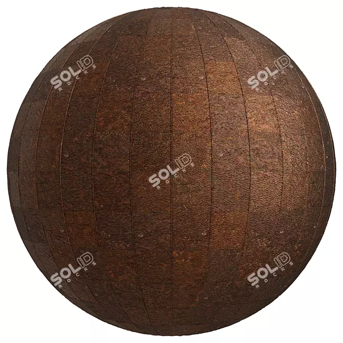  4K Metal Decoration Panel Set 3D model image 4