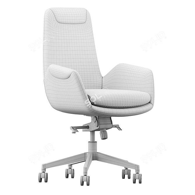 Modern Office Chair Donald 3D model image 2