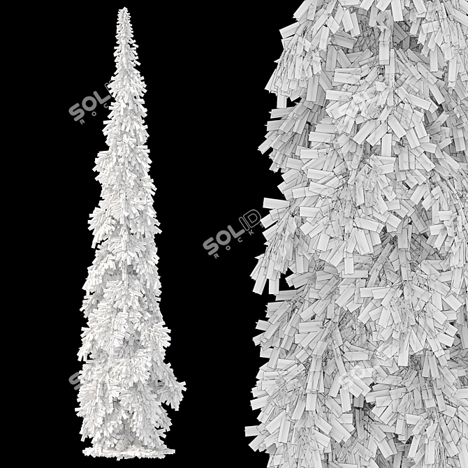 Cascade White Spruce Trio 3D model image 5