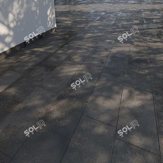 Seamless 3D Pavement Tiles 3D model image 2