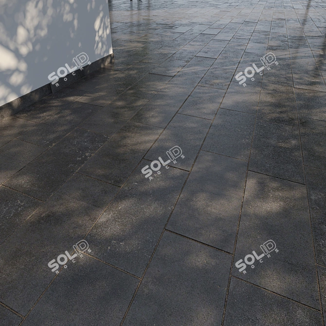 Seamless 3D Pavement Tiles 3D model image 3