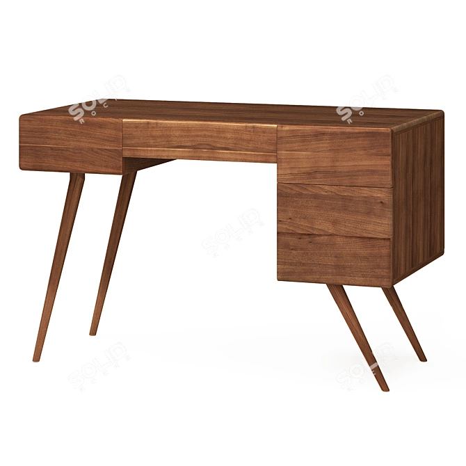 Hackney Writing Desk 3D model image 1