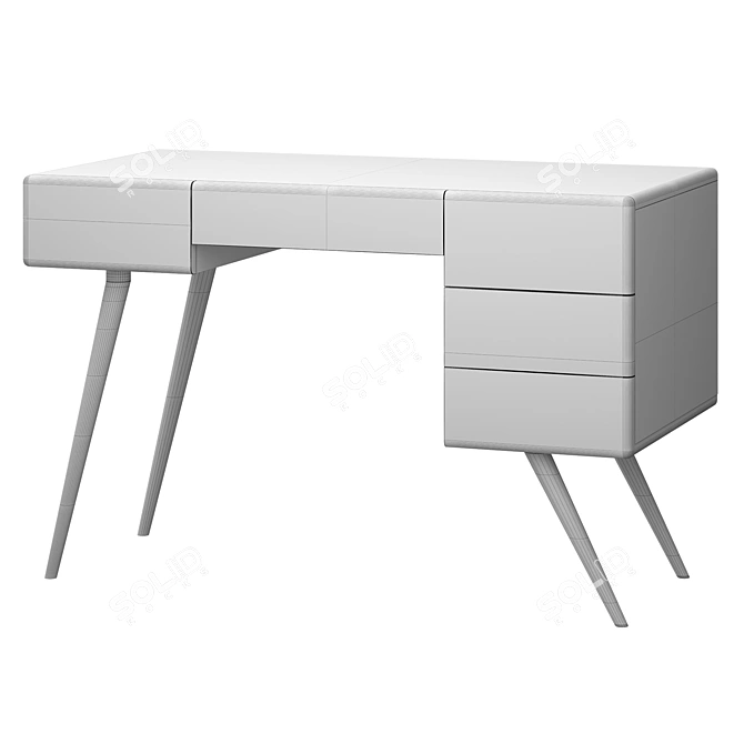Hackney Writing Desk 3D model image 2