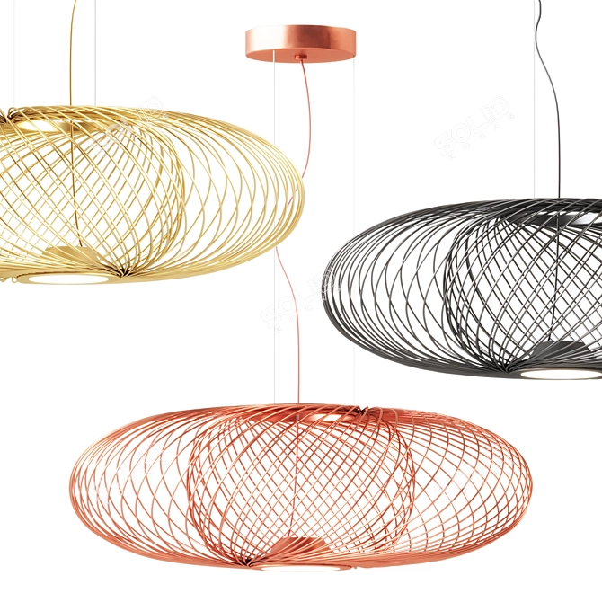 Anwar T 30 Pendant Light 3D model image 1