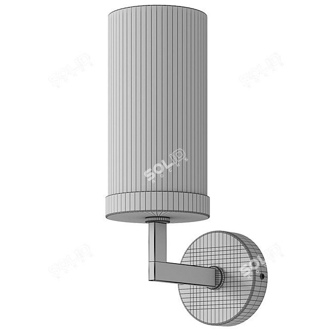 Modern Glass Wall Sconce Light 3D model image 5