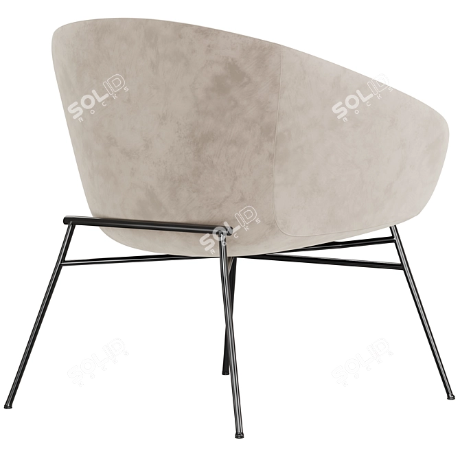 Modern Upholstered Armchair Love (Translations available) 3D model image 3