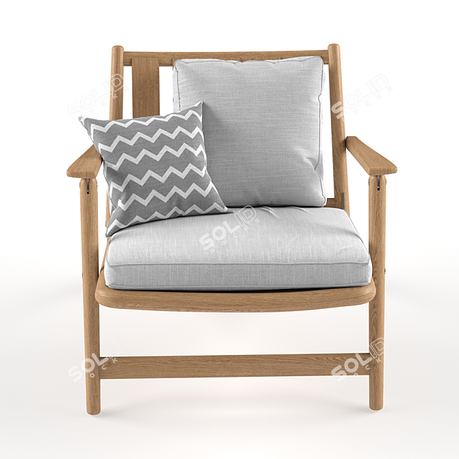 Roda Levante Modern Armchair 3D model image 3