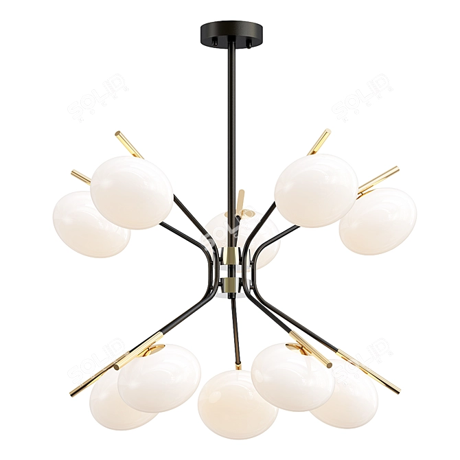 Sleek Levity Design Lamp 3D model image 1