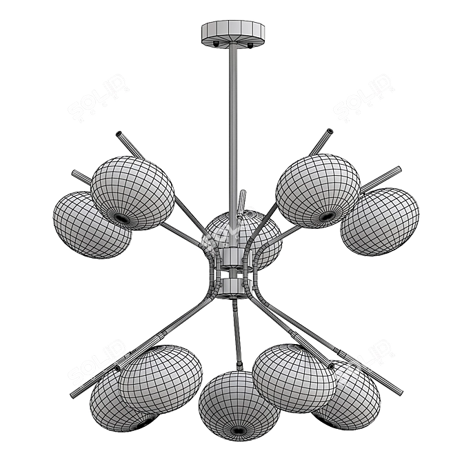 Sleek Levity Design Lamp 3D model image 2