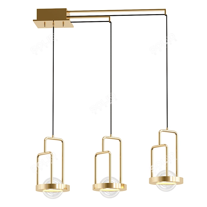 Sleek Dighton CH Pendant Lamp 3D model image 1