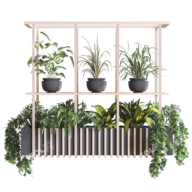 Modern Indoor Plant Set 2015 3D model image 3