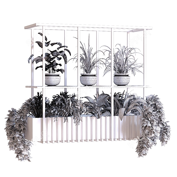 Modern Indoor Plant Set 2015 3D model image 6