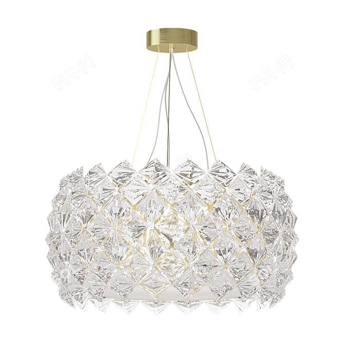 Prisma 821 S64 Glass Chandelier 3D model image 1