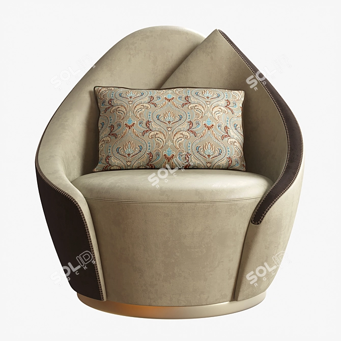 Sophisticated Armchair by Beth Asnaghi 3D model image 1