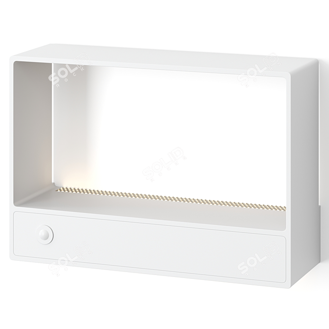 Sleek Kira Wall Lamp Fixture 3D model image 1