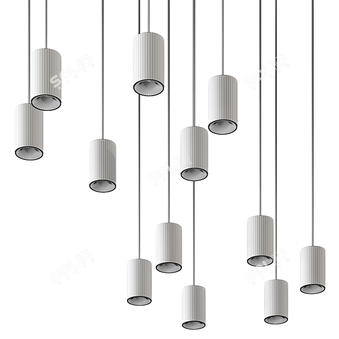 Modern Pendant Lamp Kompas Lights 3D model image 3