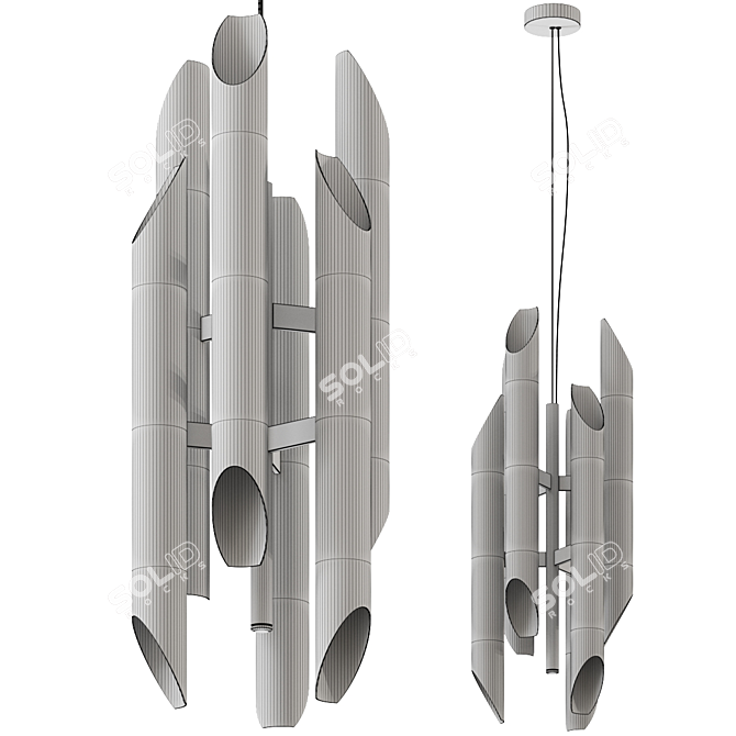 CasaMilano Shard Rdx Pendant Lamp 3D model image 2