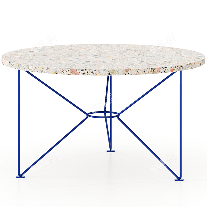 Ocean Terrazzo Low Table Acapulco 3D model image 1