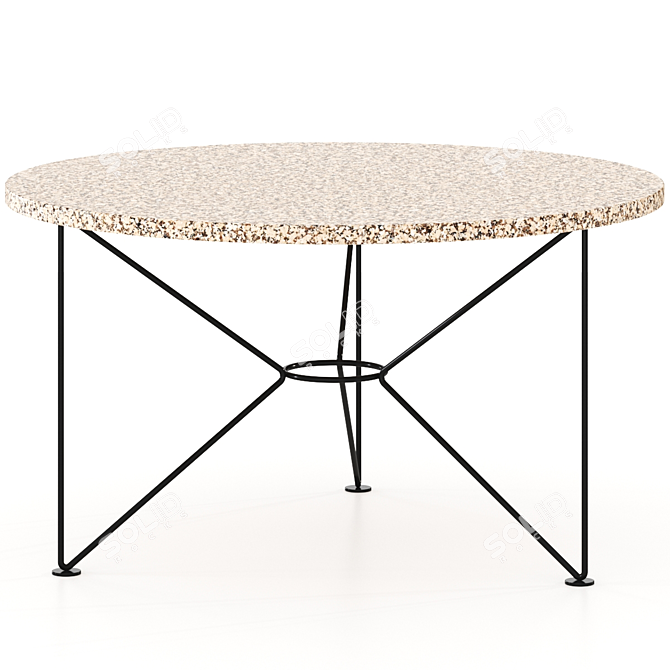 Ocean Terrazzo Low Table Acapulco 3D model image 2