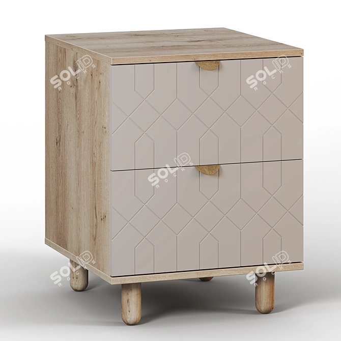 Tedjons Bedside Table in All Colors 3D model image 6