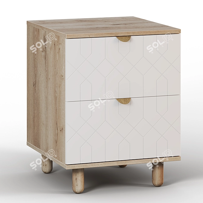 Tedjons Bedside Table in All Colors 3D model image 7