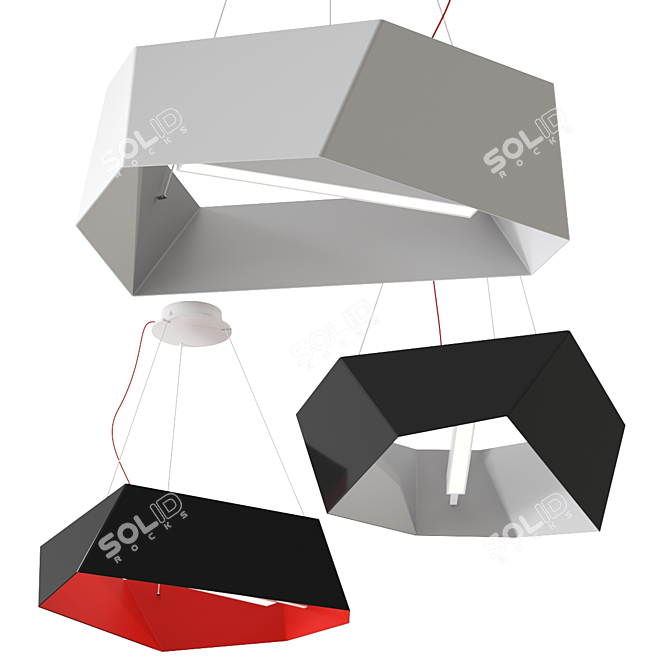 Sattler Pendant Lamp Angolo Kit 3D model image 1