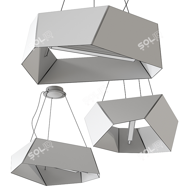 Sattler Pendant Lamp Angolo Kit 3D model image 2