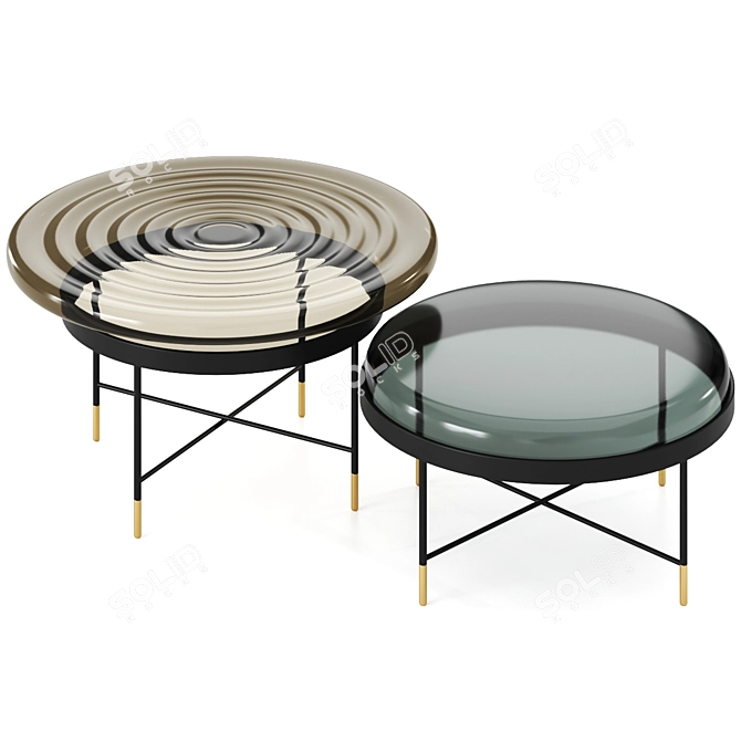 Contemporary Bilboquet Coffee Table - Vray/Corona 3D model image 2