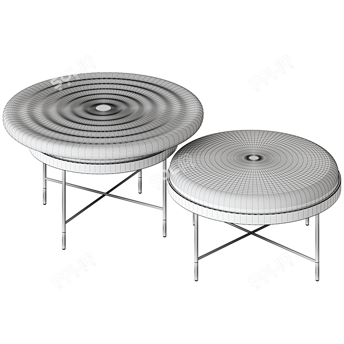 Contemporary Bilboquet Coffee Table - Vray/Corona 3D model image 3