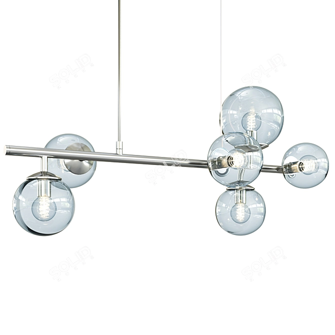 Sleek Metal-Glass 3D Model 3D model image 1