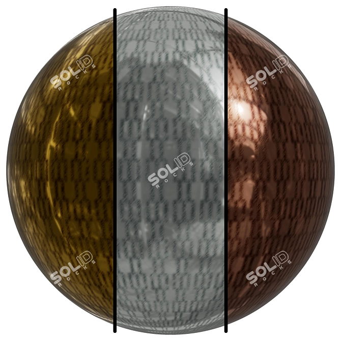Metal Patterned 4K Covering Set 3D model image 1