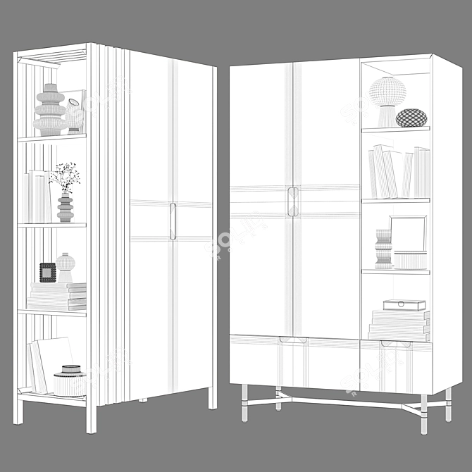 La Redoute Lora Lazar Wardrobes 3D model image 4