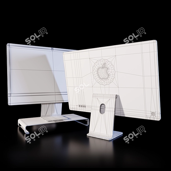 Apple iMac Custom White Bundle 3D model image 7